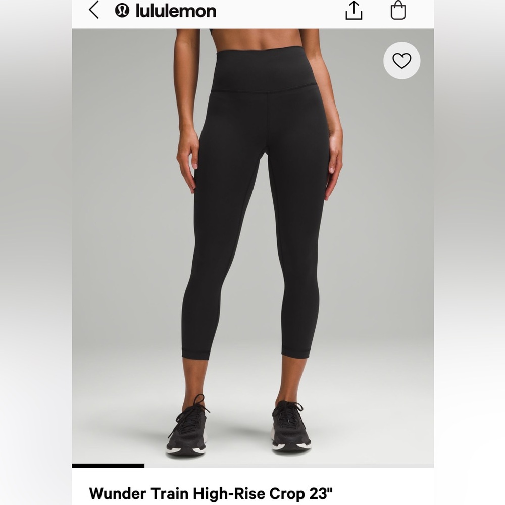 Lululemon Wunder Train Leggings 23”